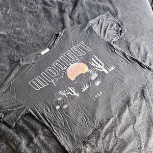 Midnight Desert Graphic Tee - Black
